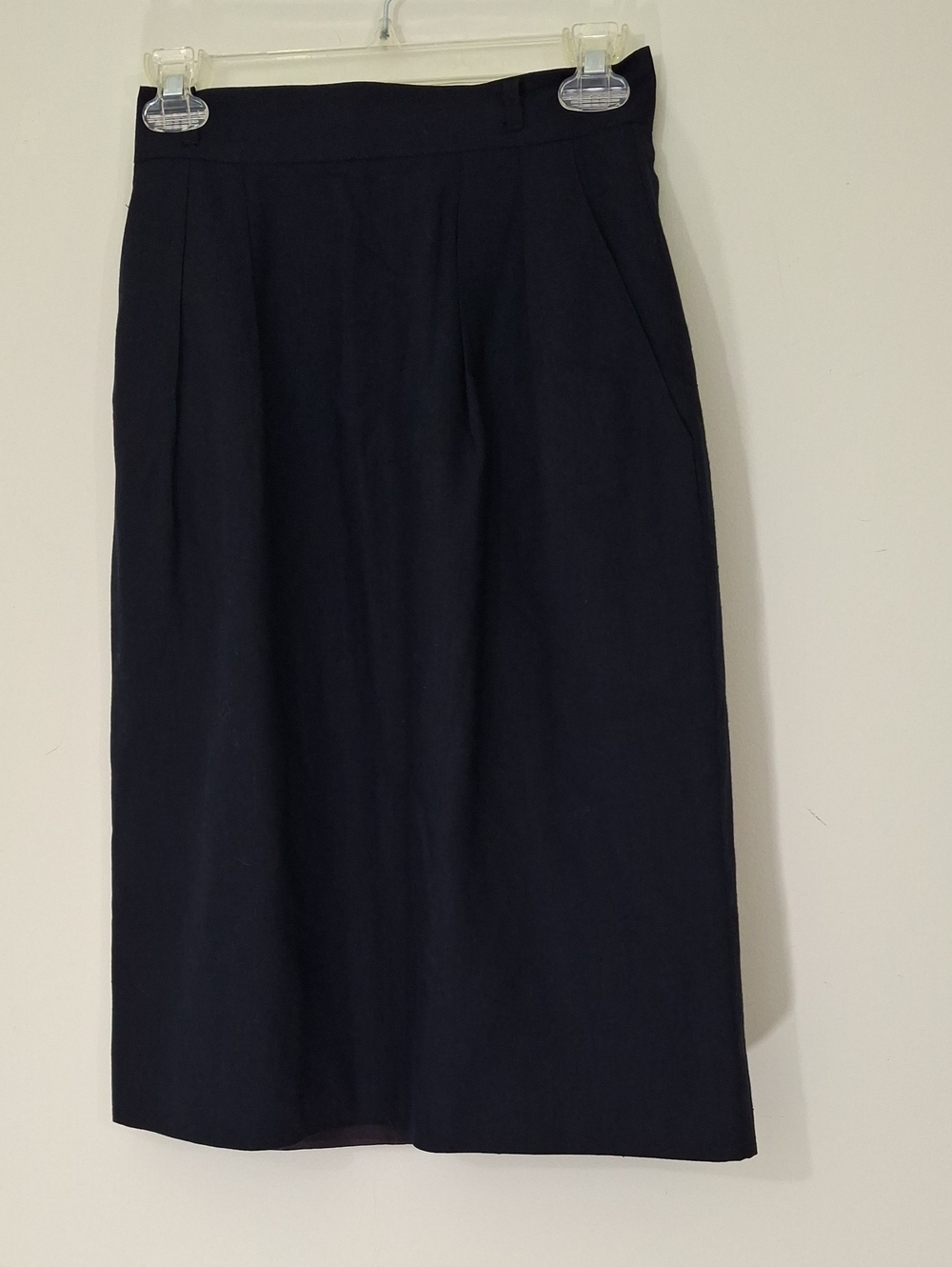 VINTAGE Jones New York Navy Midi Pencil Skirt, size